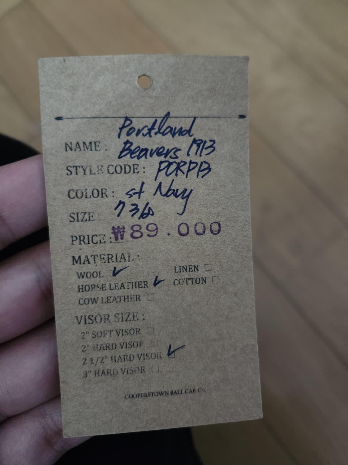 Made in usa 쿠퍼스타운 모자  상품이미지5