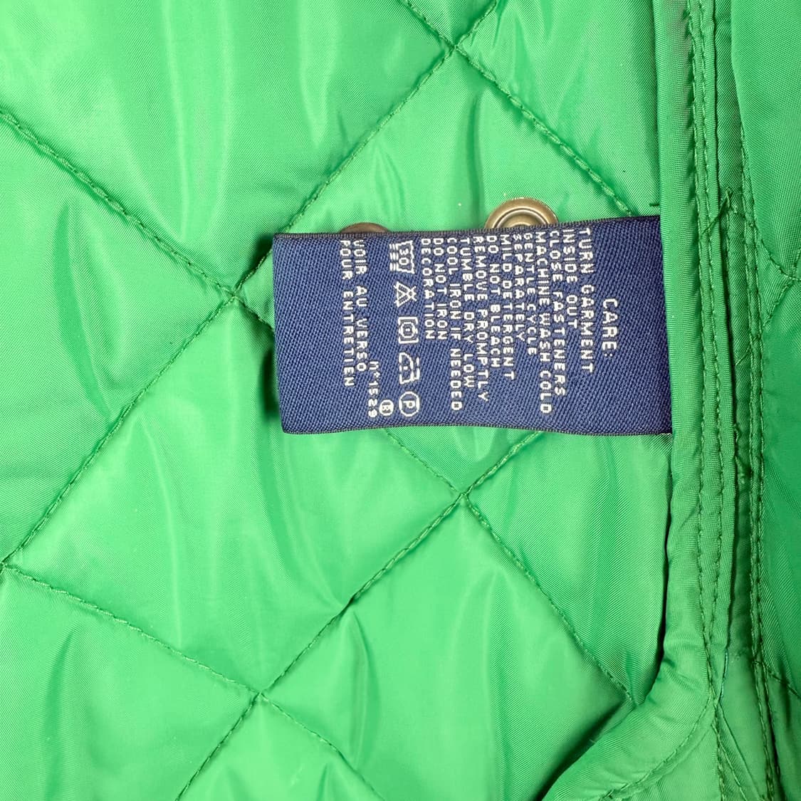 (XS) 랄프로렌 우먼스 퀄팅 자켓 그린 상품이미지7