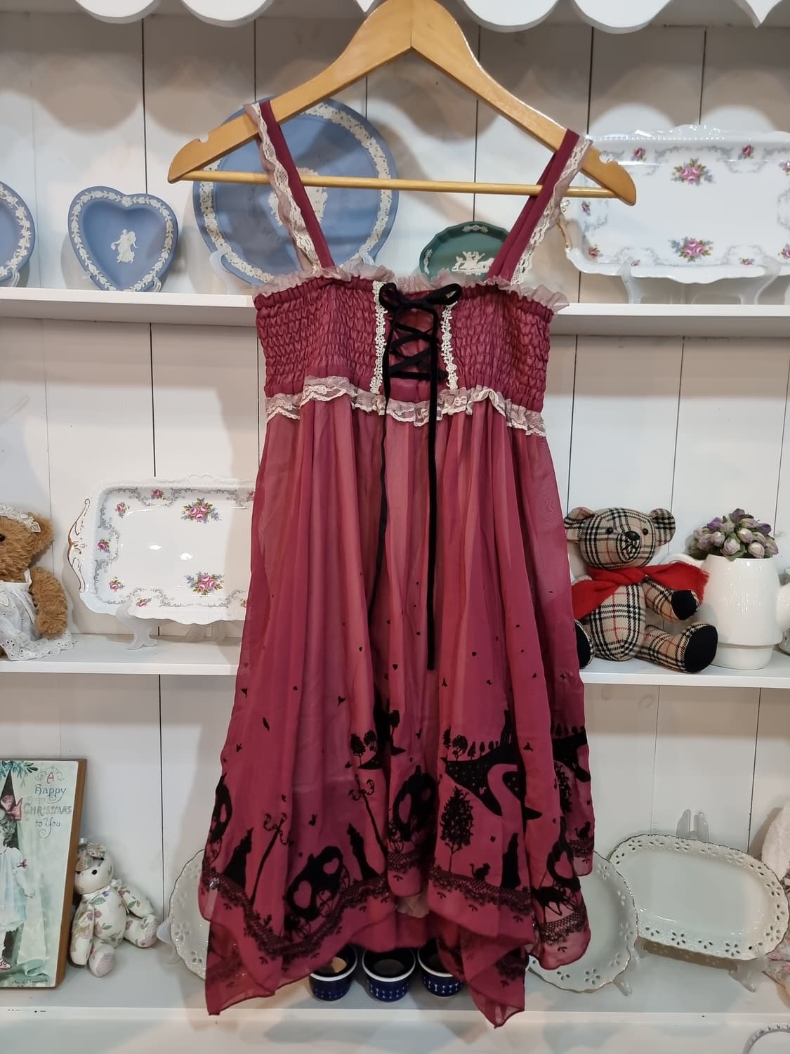 고딕 실루엣 언발 원피스 상품이미지9