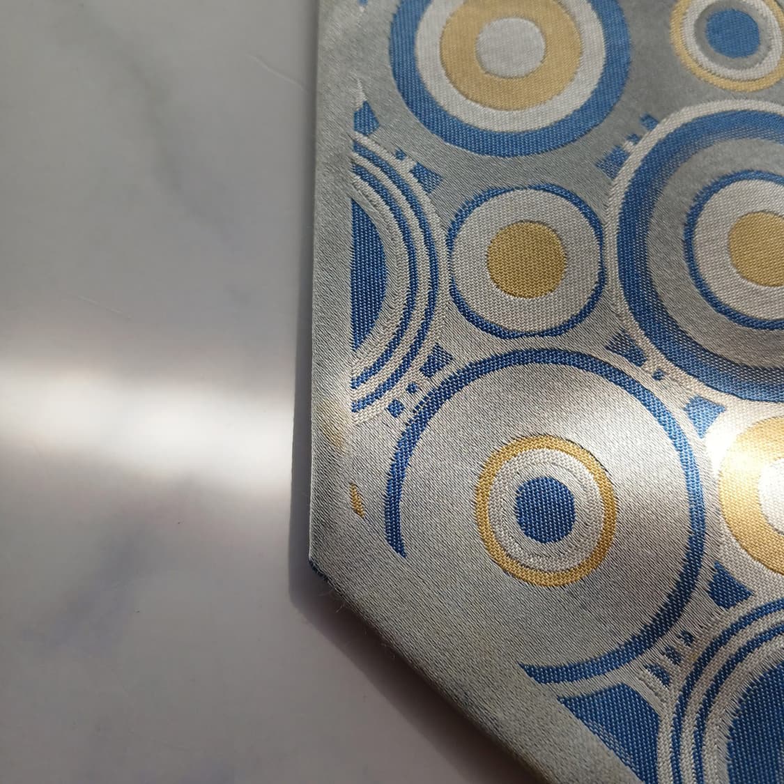 밀라숀 실크 블루 서클 패턴 넥타이 9.5cm A~B등급 A18362
 상품이미지5