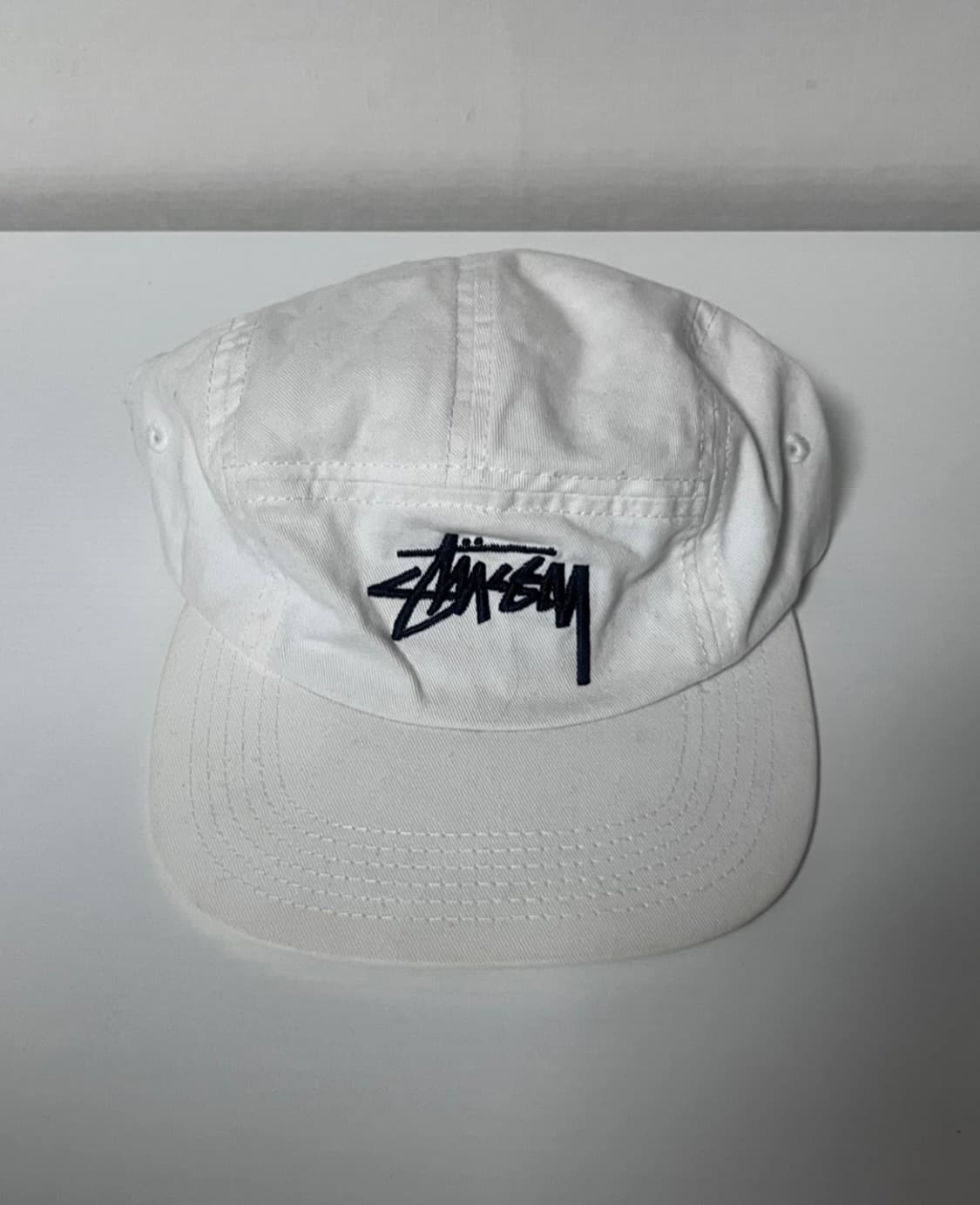 스투시 화이트 캠프캡 모자 상품이미지1