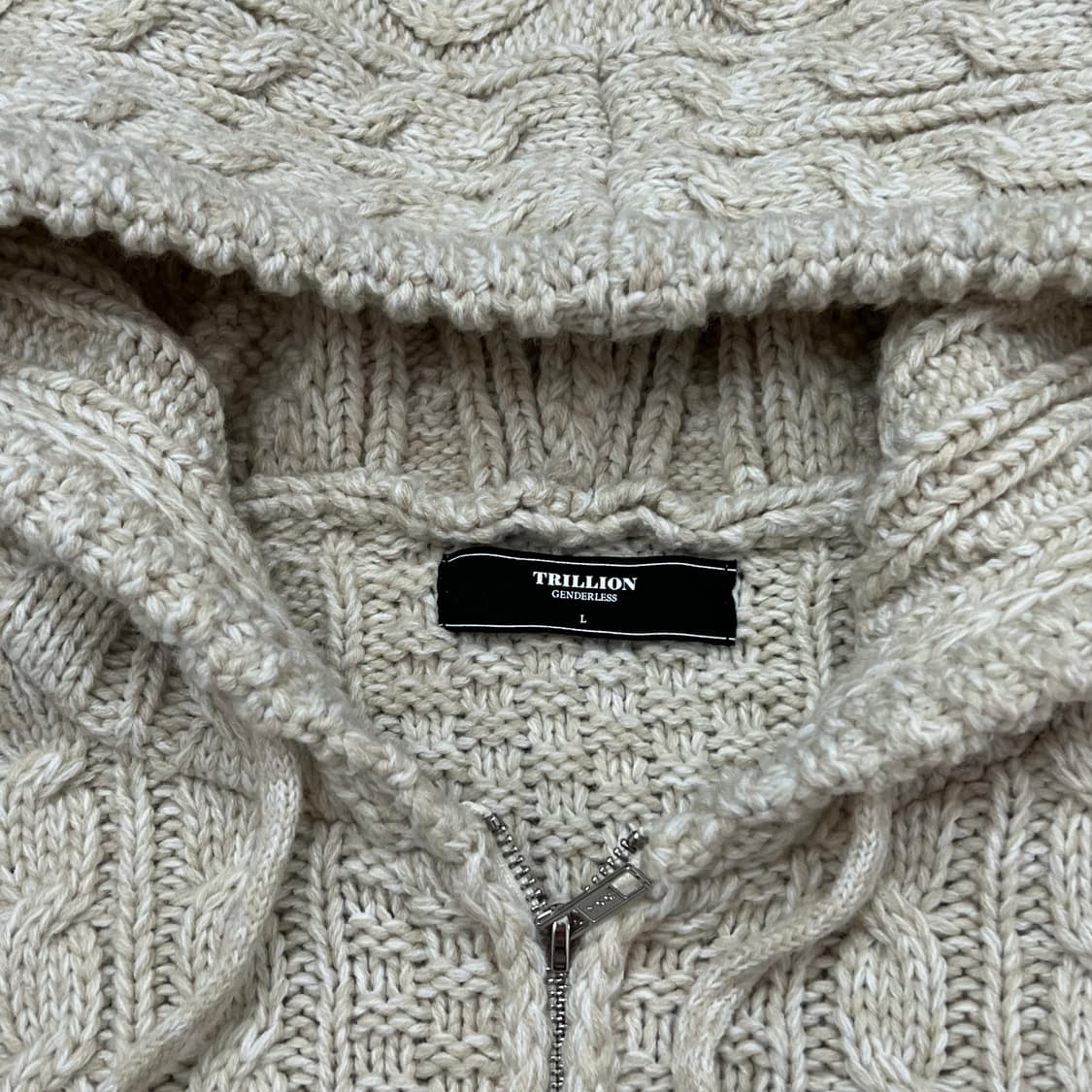 [100] 트릴리온 니트 후드집업 상품이미지3