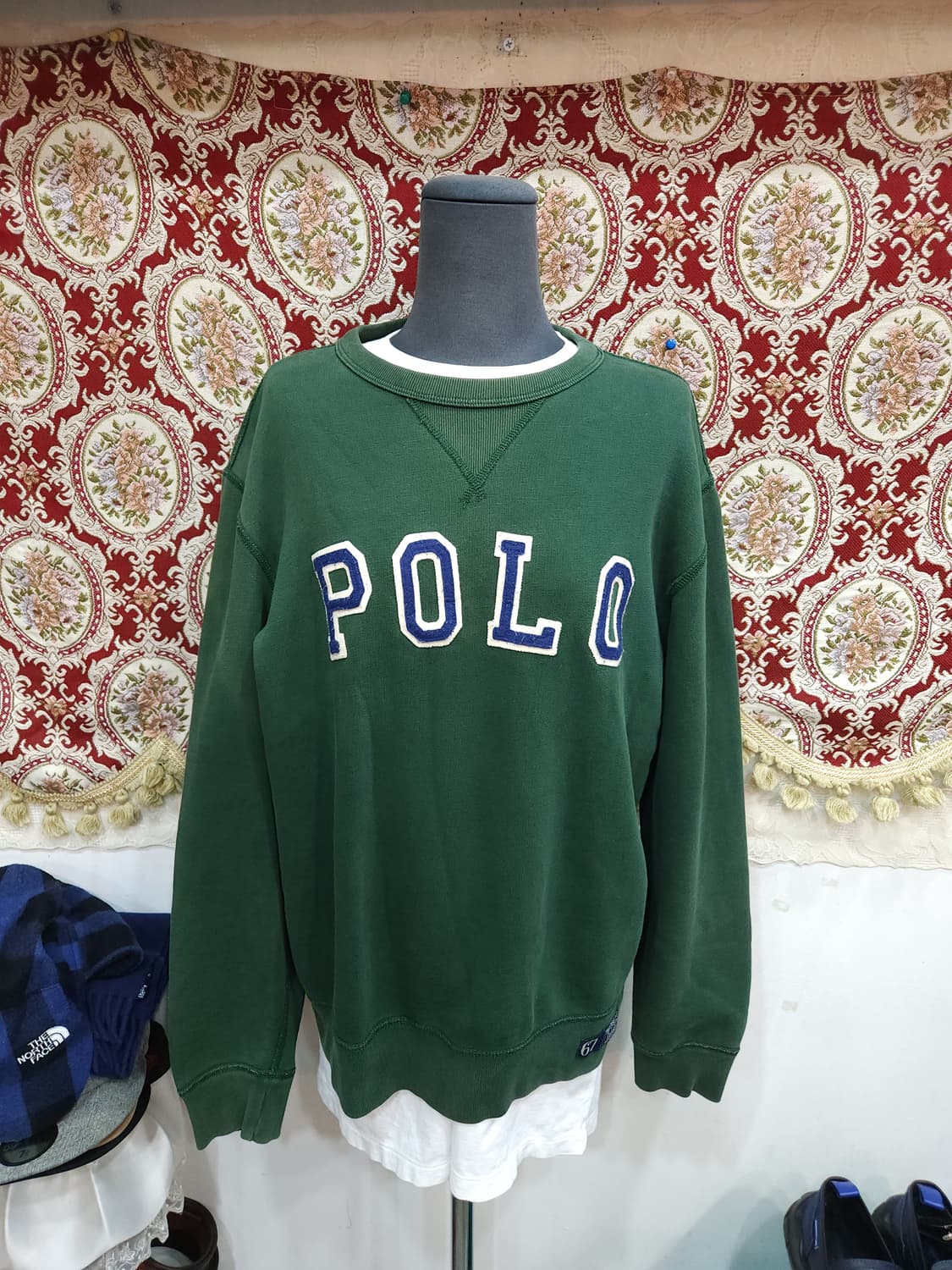 폴로 랄프로렌 빈티지 패치 기모 맨투맨

 상품이미지1