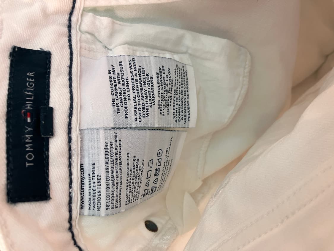 타미힐피거 화이트 데님 팬츠 ROME 상품이미지3