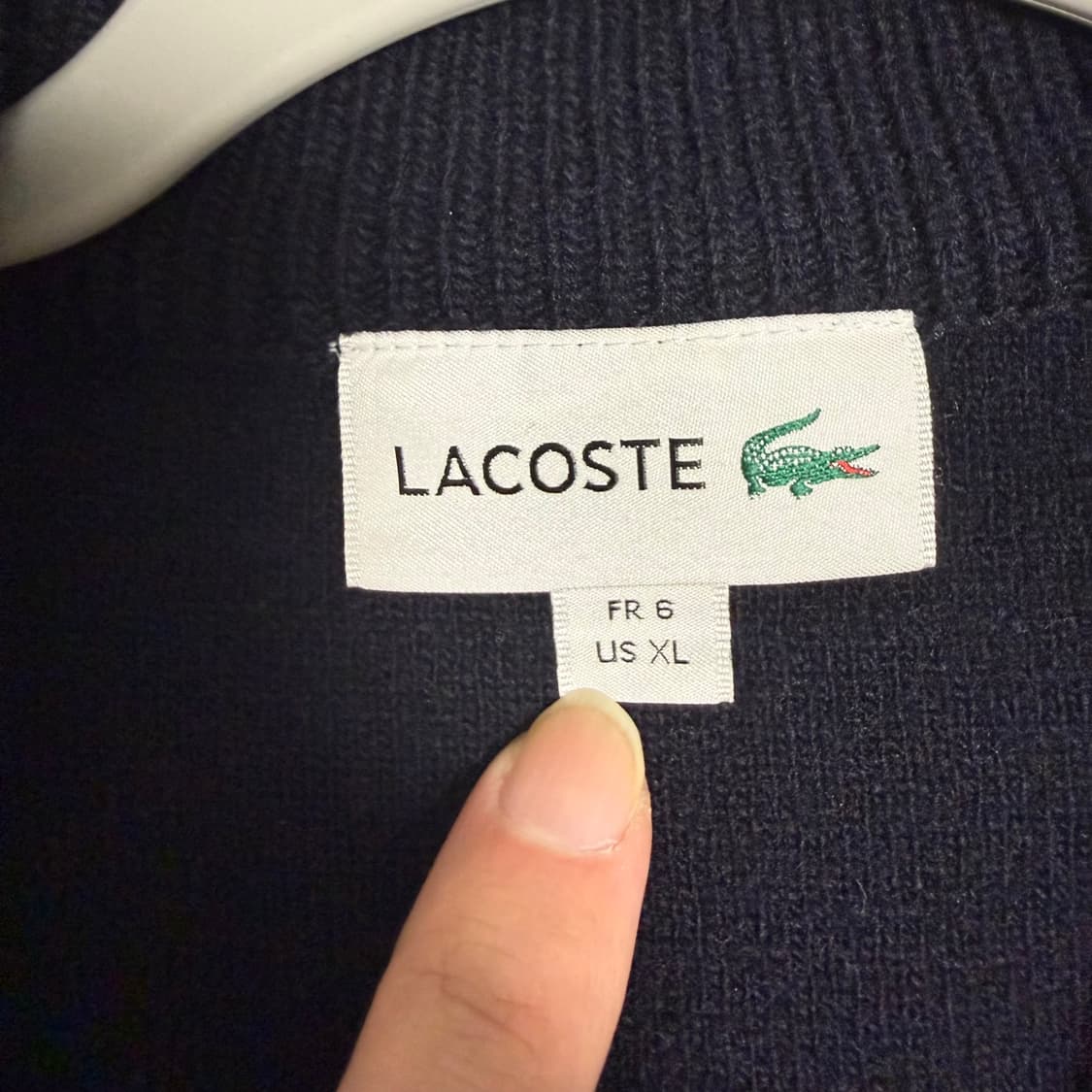 라코스테 가디건 스타디움 자켓 다크네이비 6사이즈 US XL 상품이미지3