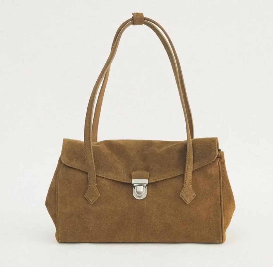 투에투아] Reve bag 레브백 (스웨이드) 카멜브라운 상품이미지1