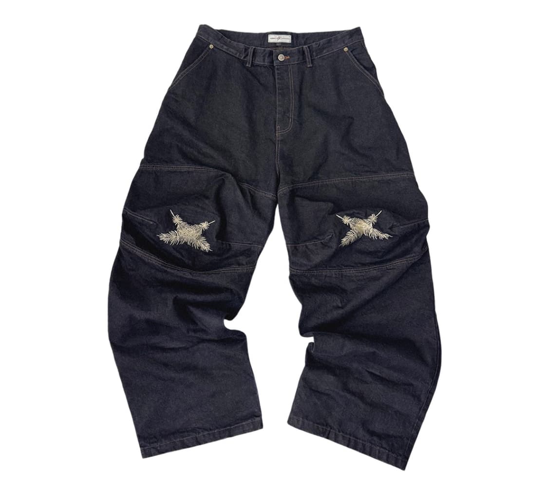 아오이로 오오키 페더 데님 다크 인디고 1사이즈 상품이미지1