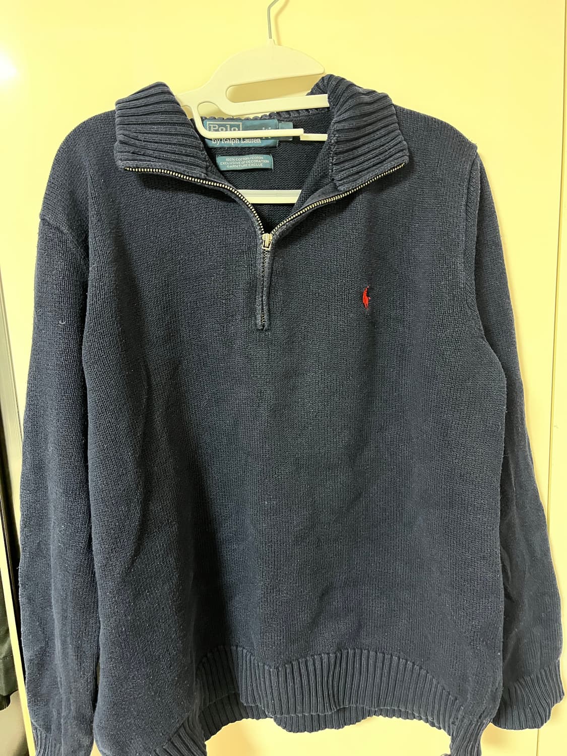 폴로 빈티지 네이비 니트 남여공용 상품이미지2