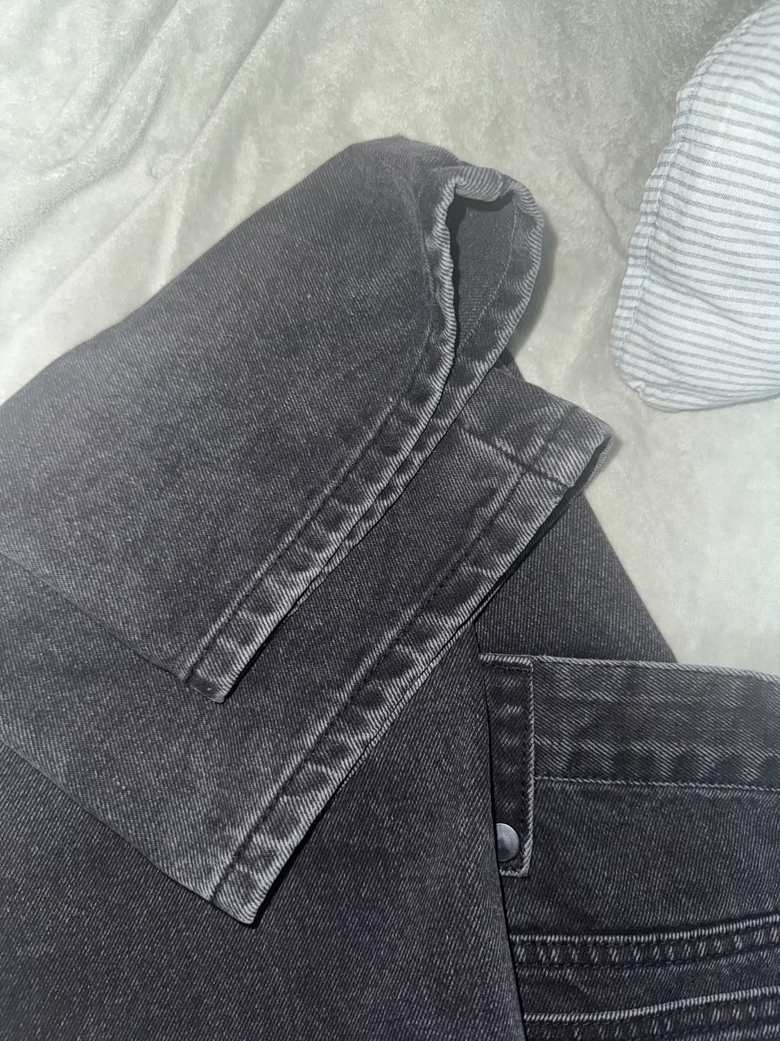 플라스틱 프로덕트 페인터 데님 팬츠 블랙  상품이미지4