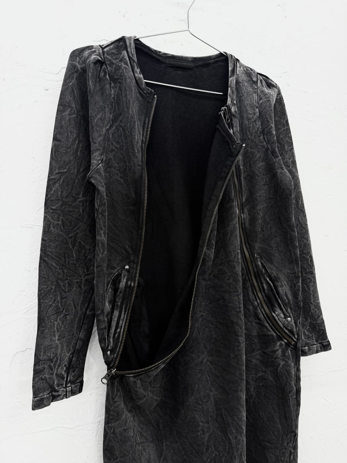 jeanasis 워시드 지퍼 원피스 상품이미지4