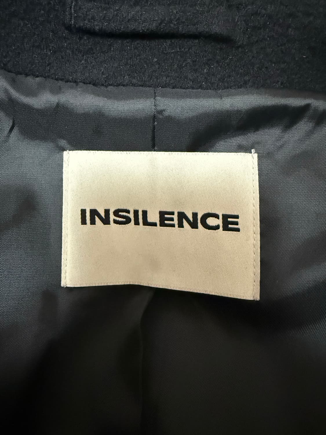 인사일런스 블랙 발마칸 롱코트 상품이미지3