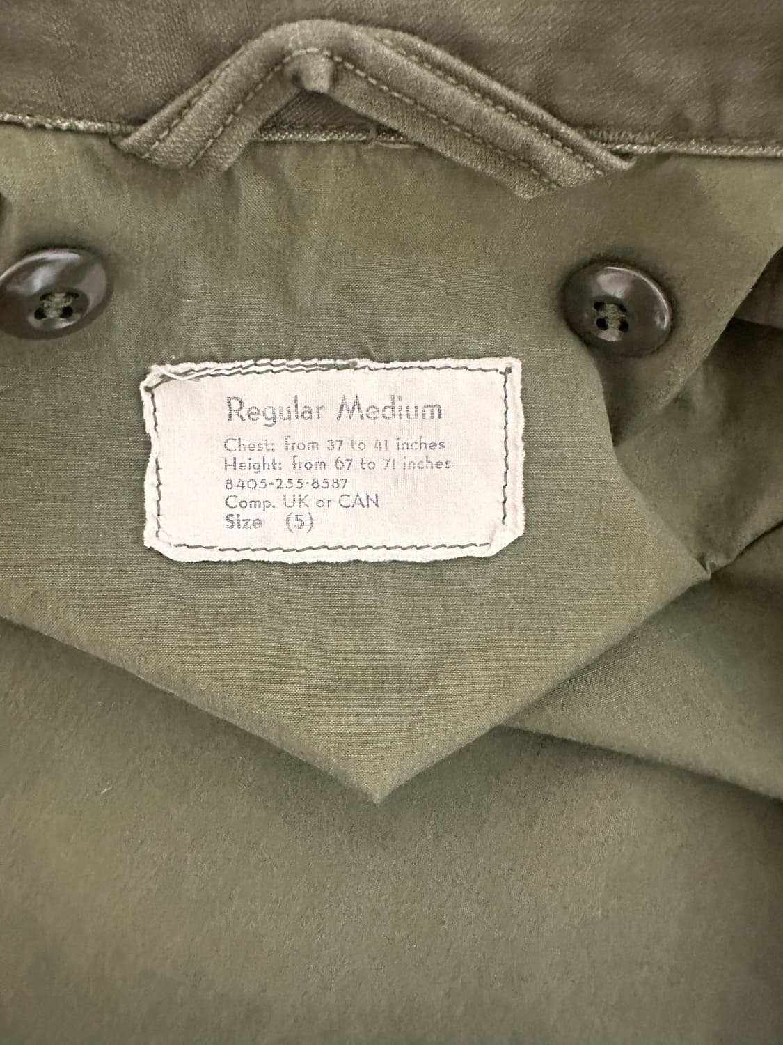 60'S 오리지널 m-51 필드 자켓 medium regular 상품이미지3
