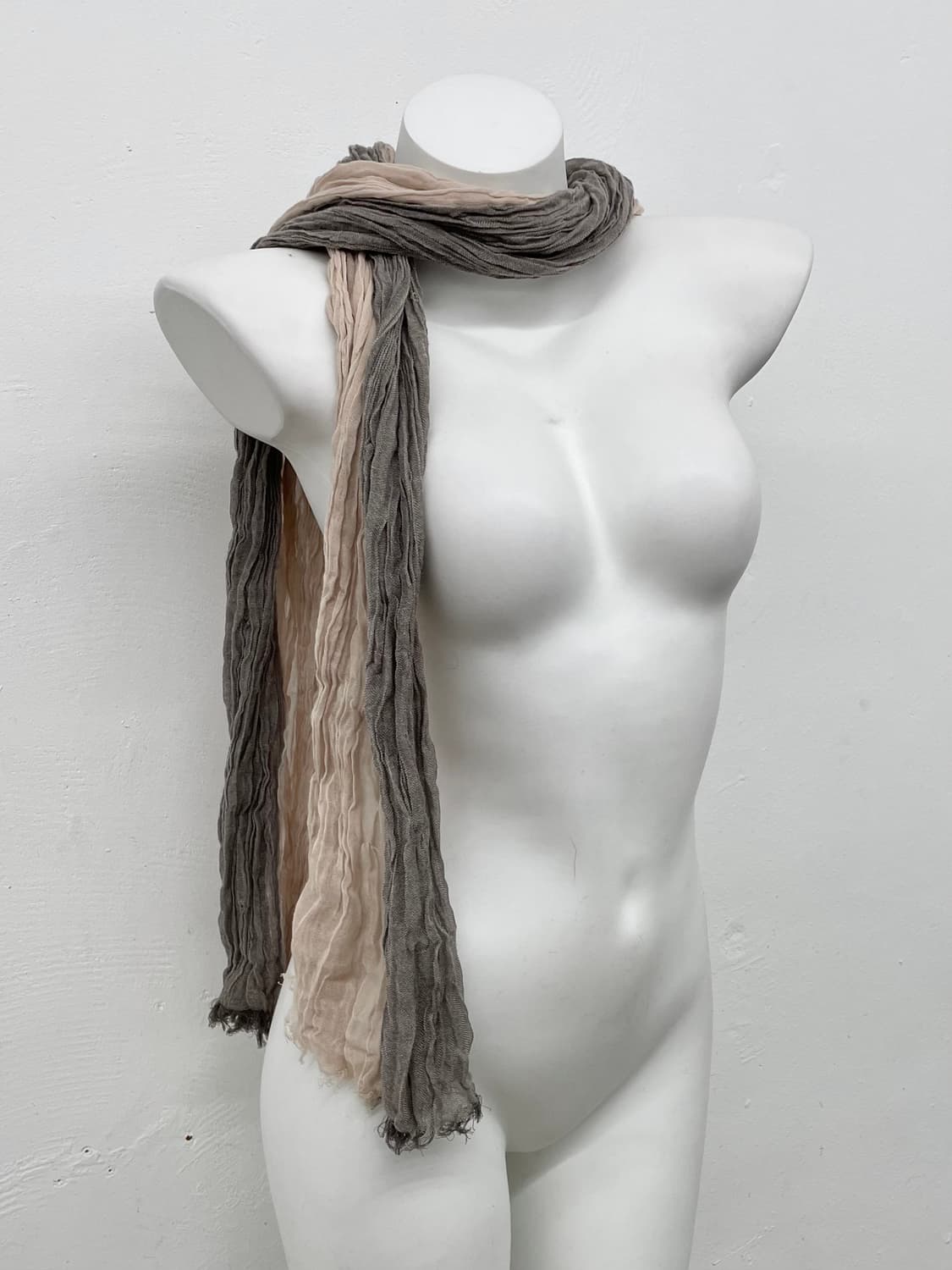 너드모리 배색 링클 머플러  상품이미지2