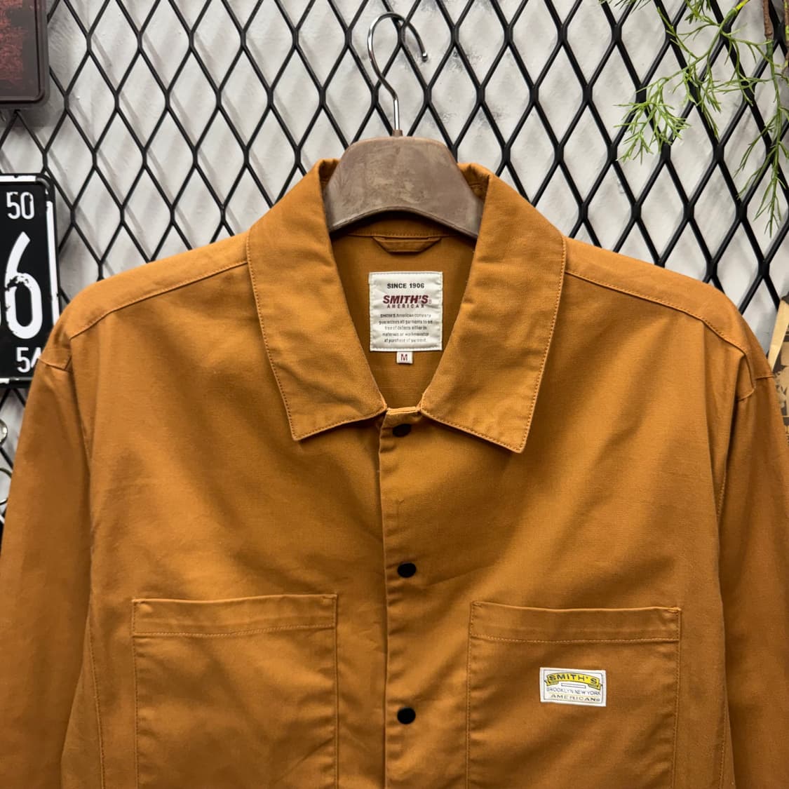 USA VINTAGE 코튼 초어 자켓 전면 포켓 로고 포인트 브라운 상품이미지3