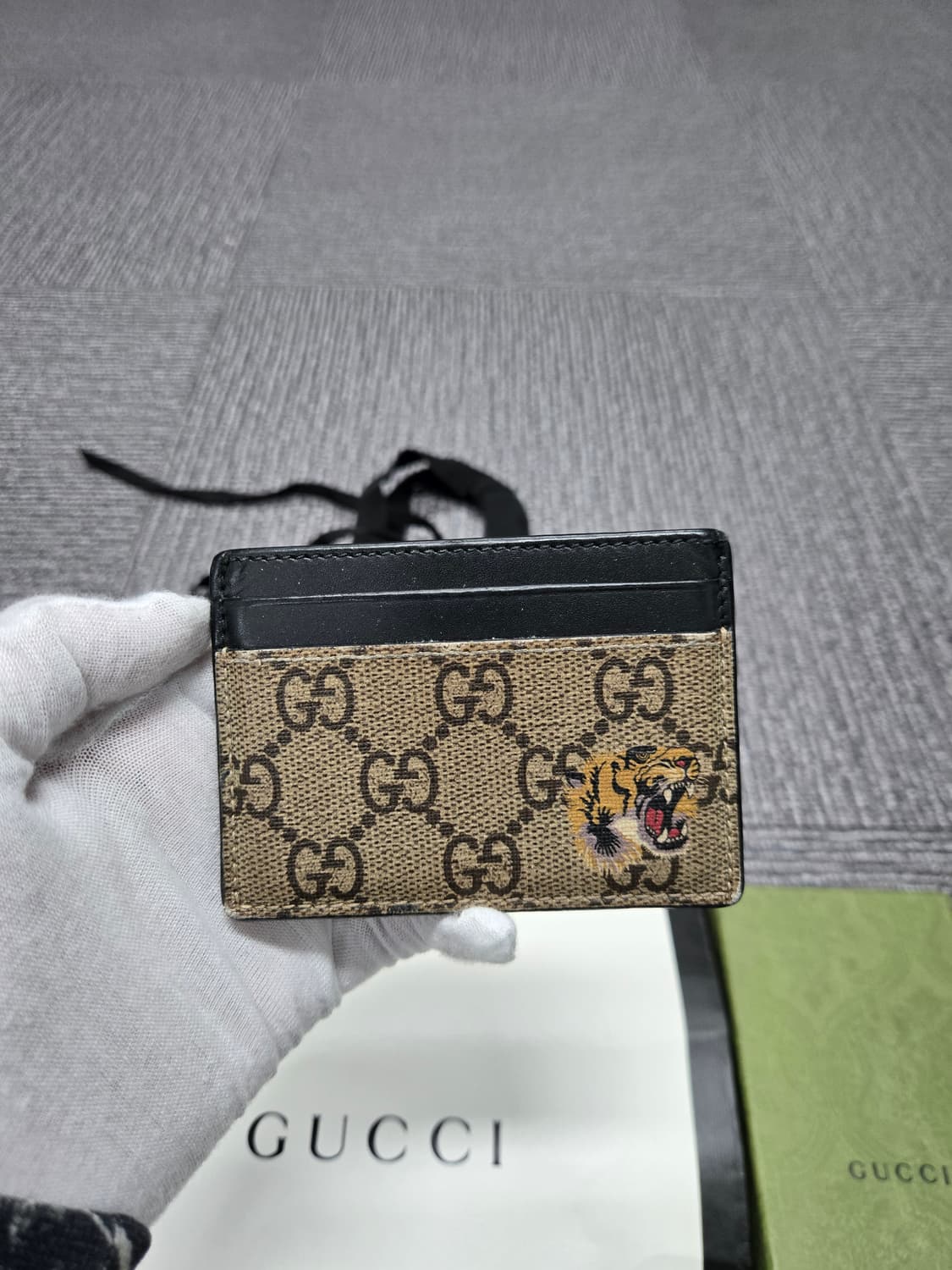 [특가][정품] 구찌 타이거 카드지갑 상품이미지1