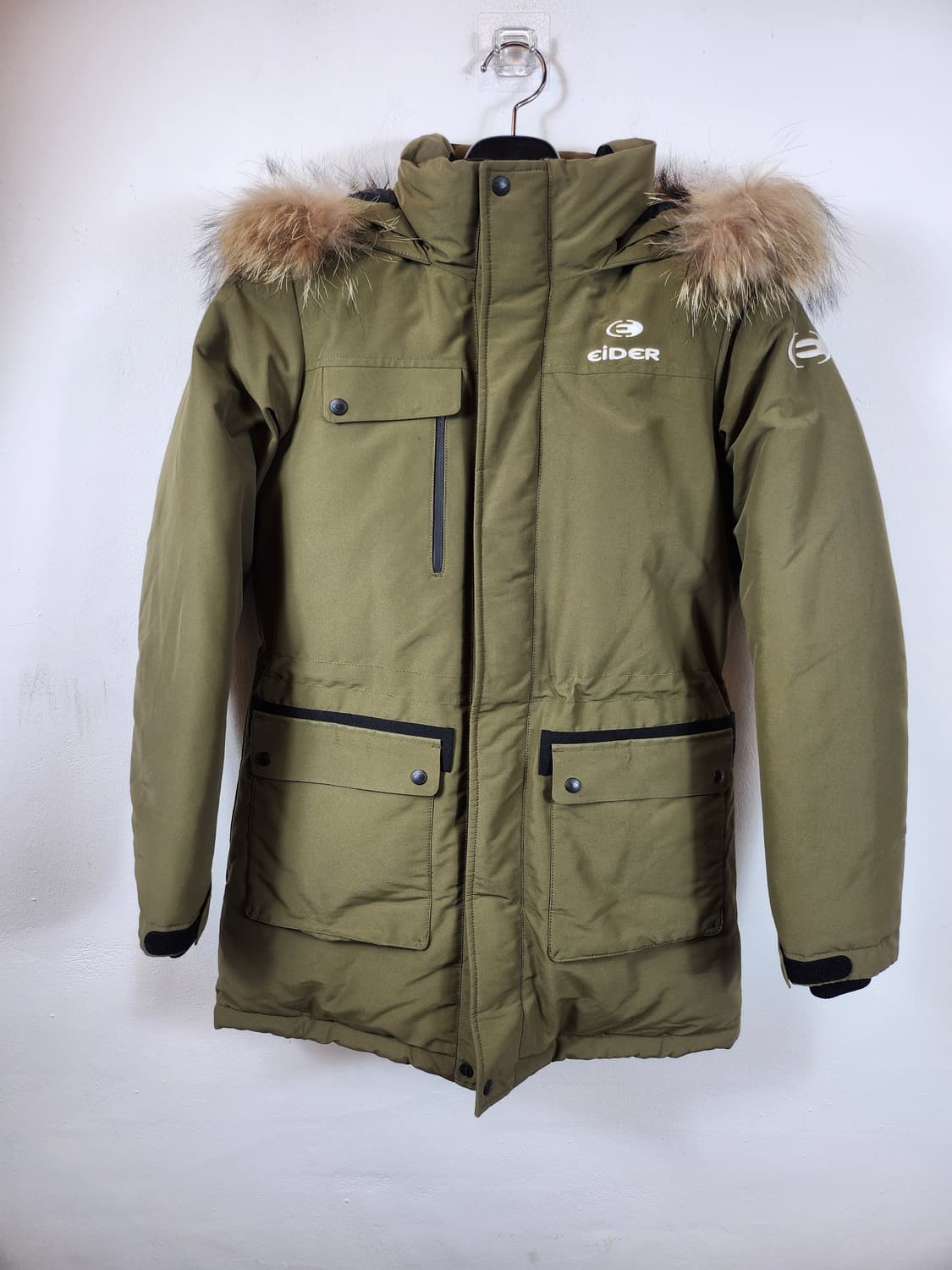 아이더 발열다운패딩 카키 90 S 새제품급 상품이미지10