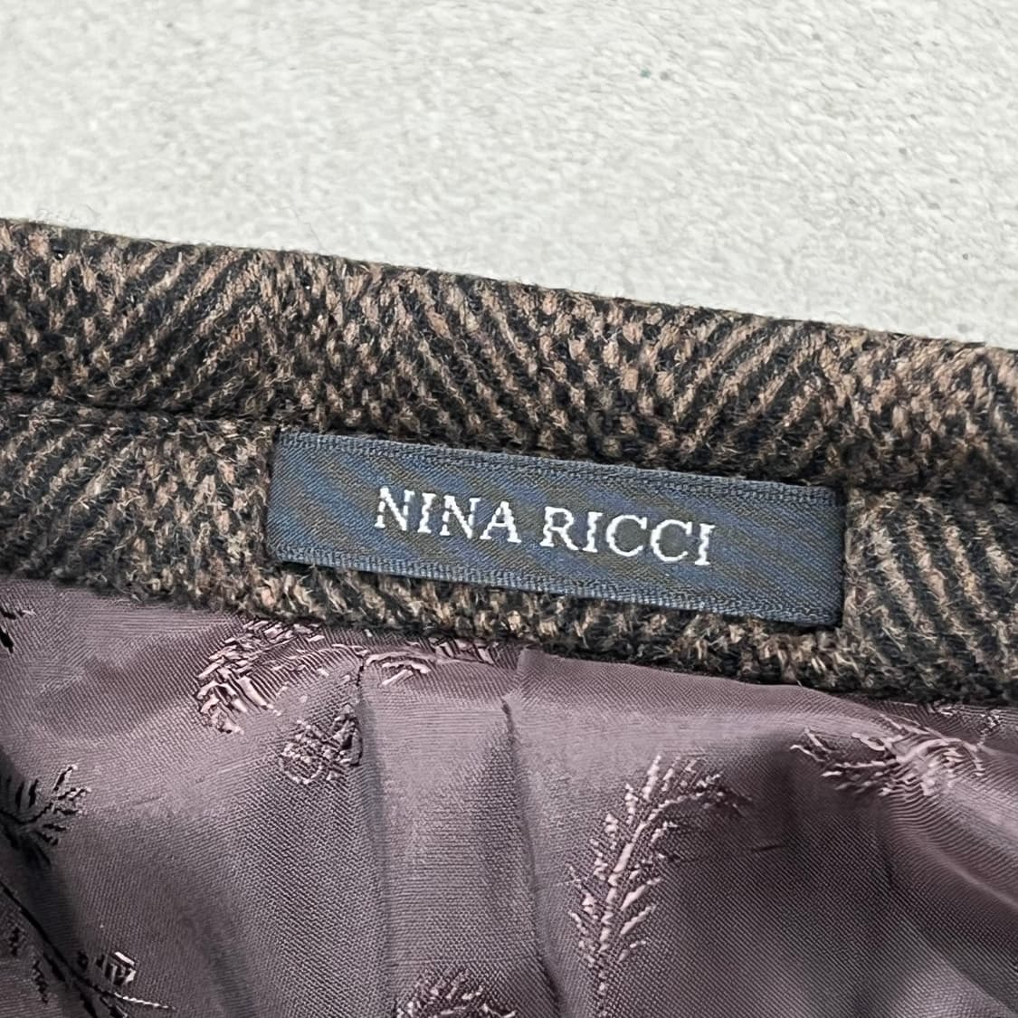 니나리치 헤링본 울코트 s09692 상품이미지7