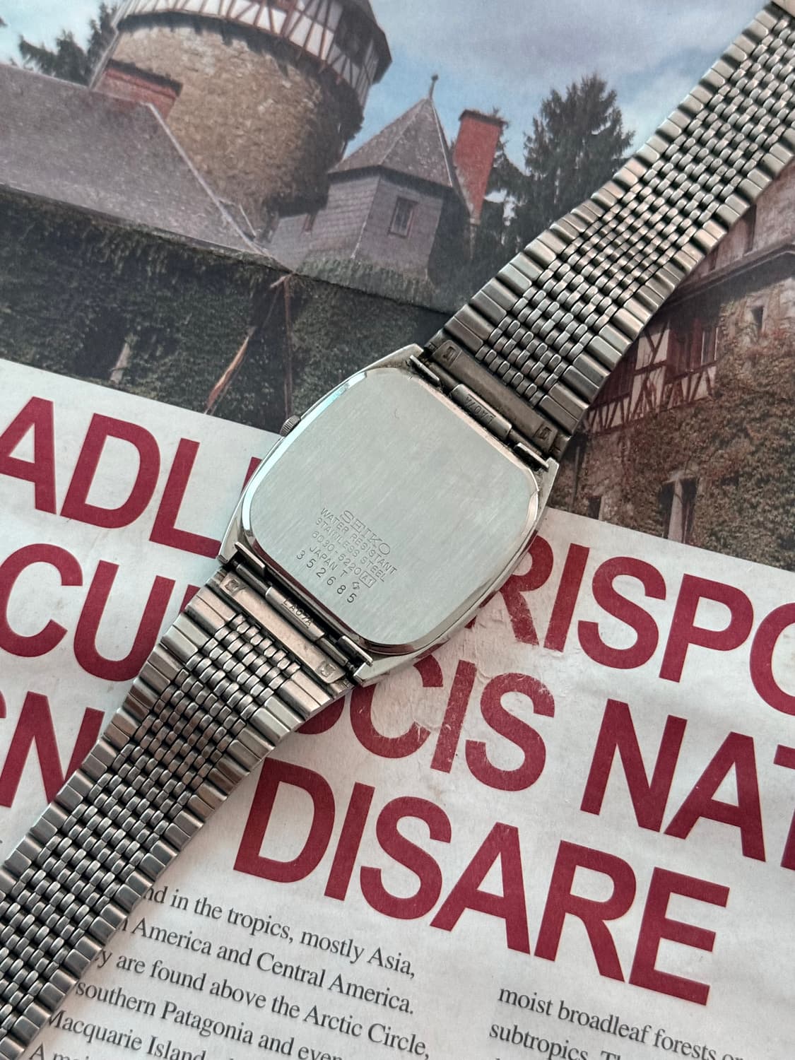 세이코 Seiko 쿼츠 스퀘어 상품이미지3