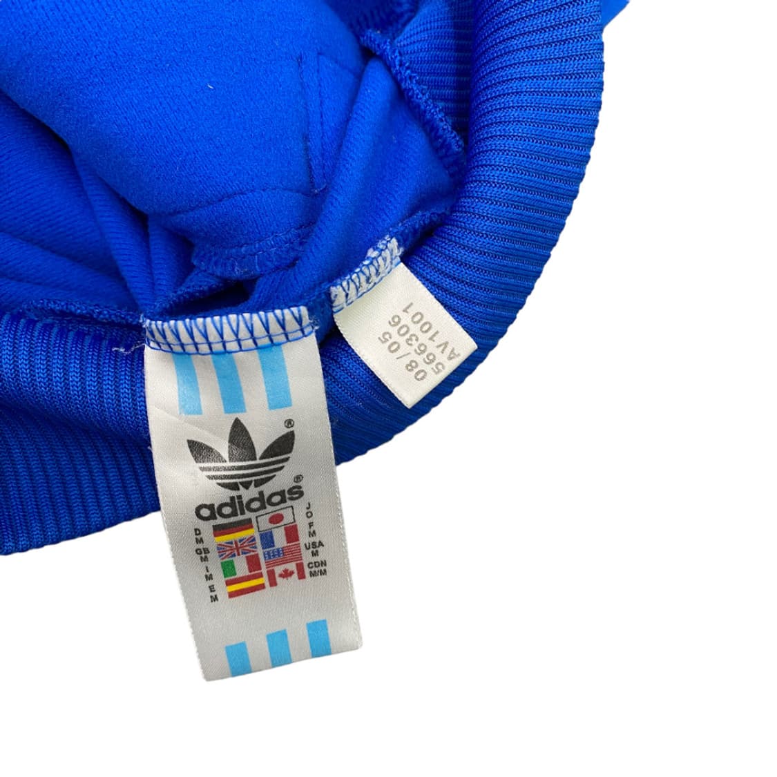 아디다스 뉴욕 오렌지 배색 스카이 블루 트랙탑 M 상품이미지5