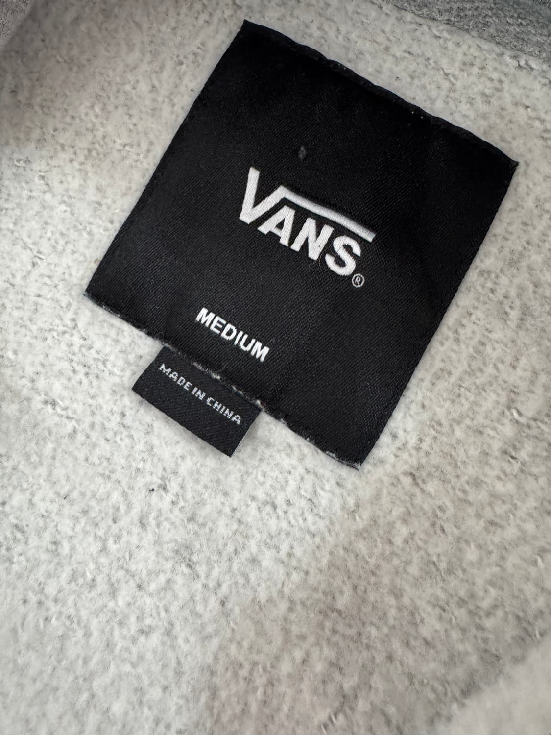 반스 Vans 트레이닝 기본 기모 후드집업 M 그레이 상품이미지3