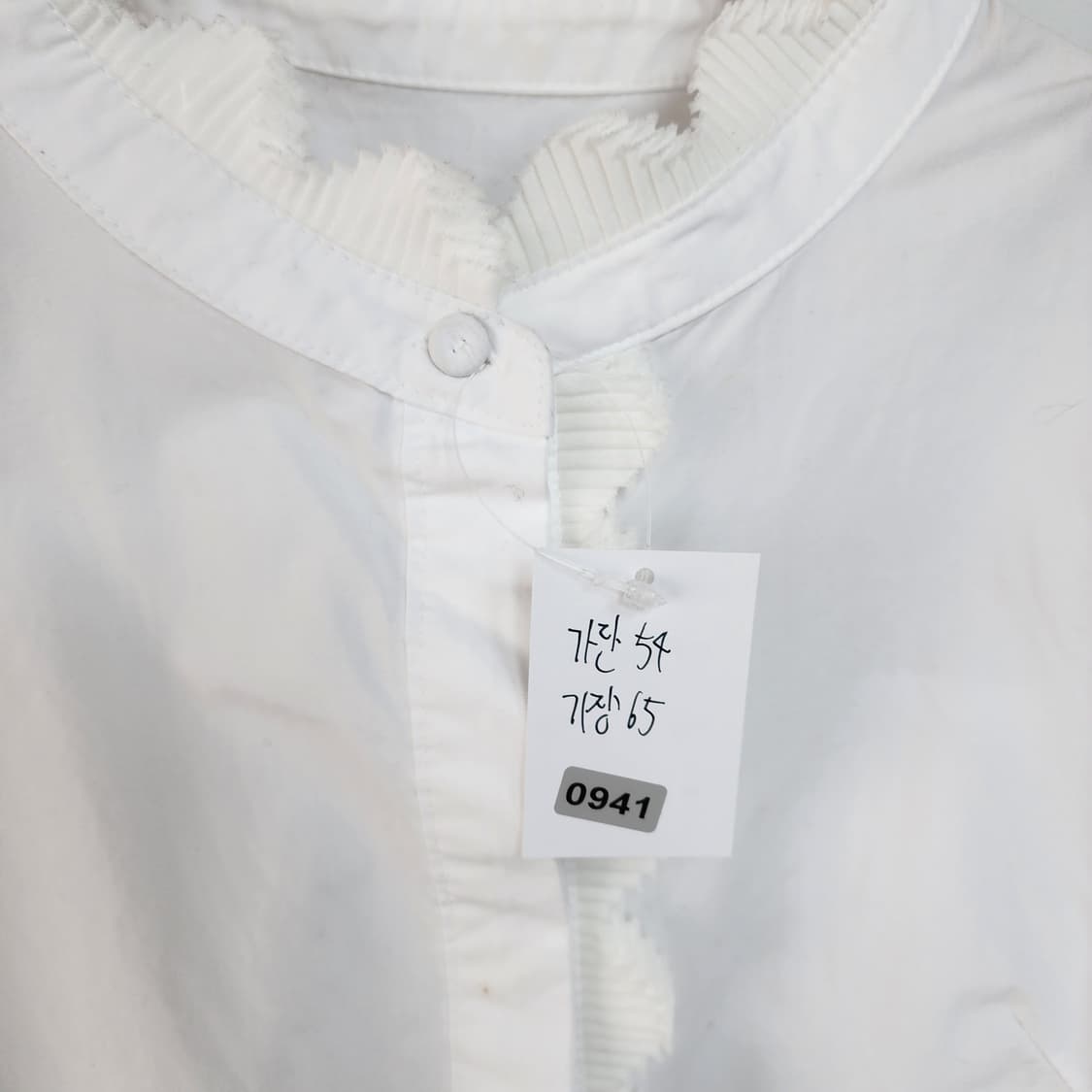 손정완 화이트 블라우스 프릴장식 상품이미지9