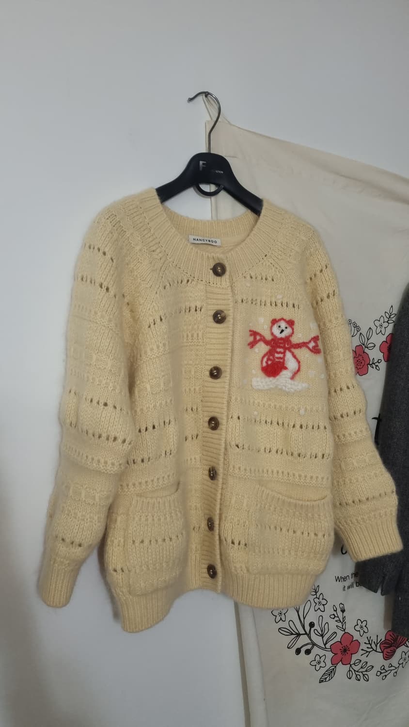 NANCYROO Bonhomme De Neige 가디건 상품이미지2