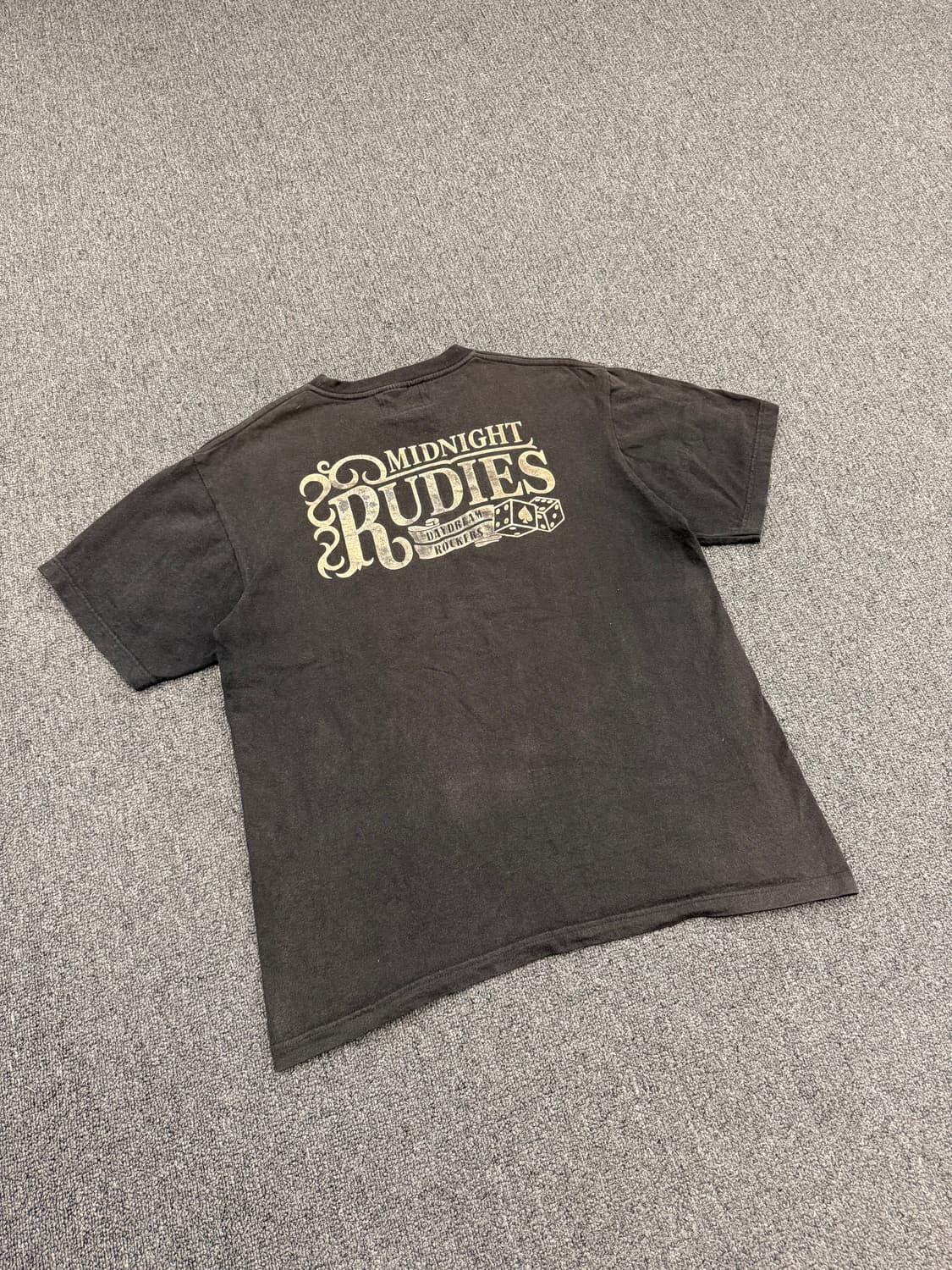 OS) Etbx 빈티지 스컬 프린팅 반팔 티셔츠 상품이미지3