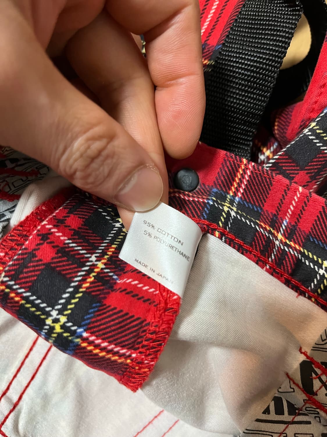 넘버나인 아카이브 본디지 플레이드 체크바지 상품이미지8