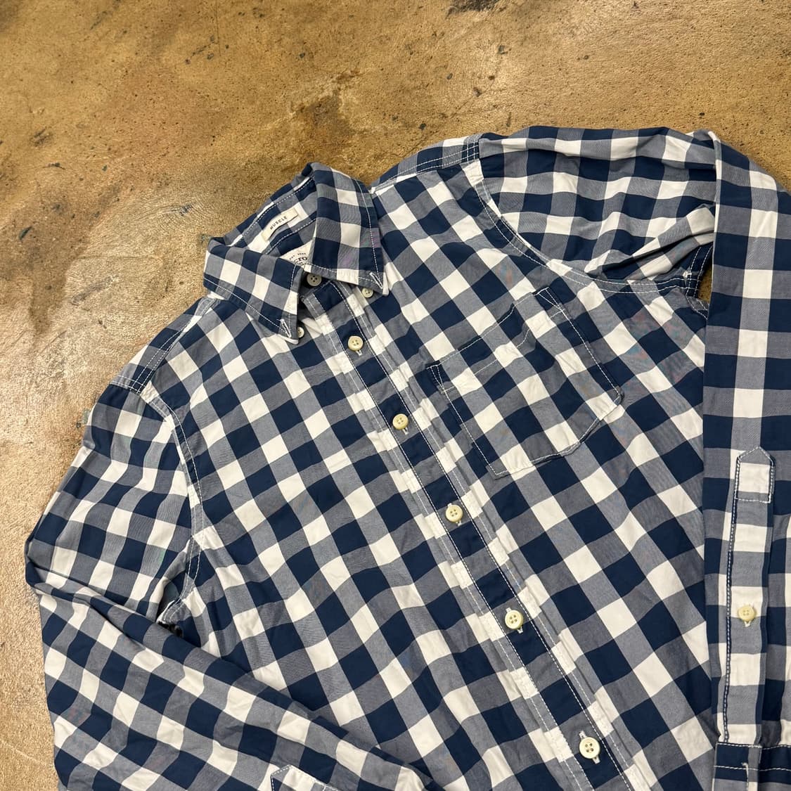 [정품/S] 아베크롬비 체크 남방 셔츠 b16 상품이미지1
