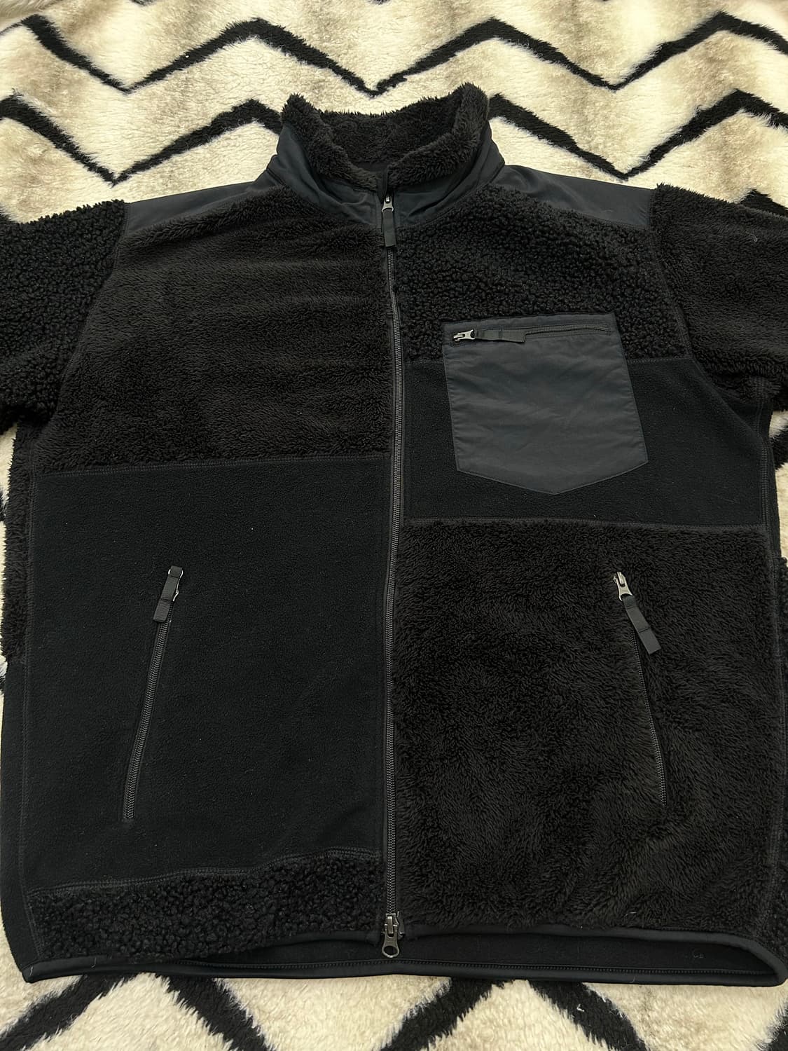 [XL]유니클로x엔지니어드가먼츠 플리스 자켓/블랙 상품이미지4