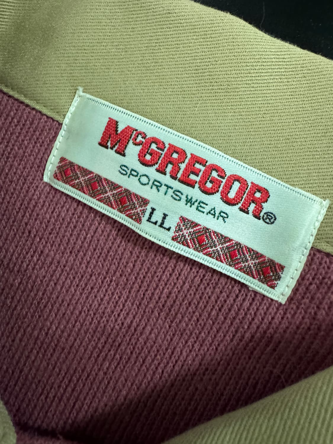 일본빈티지 맥그리거 핑크 코튼 카라 니트 L 상품이미지3