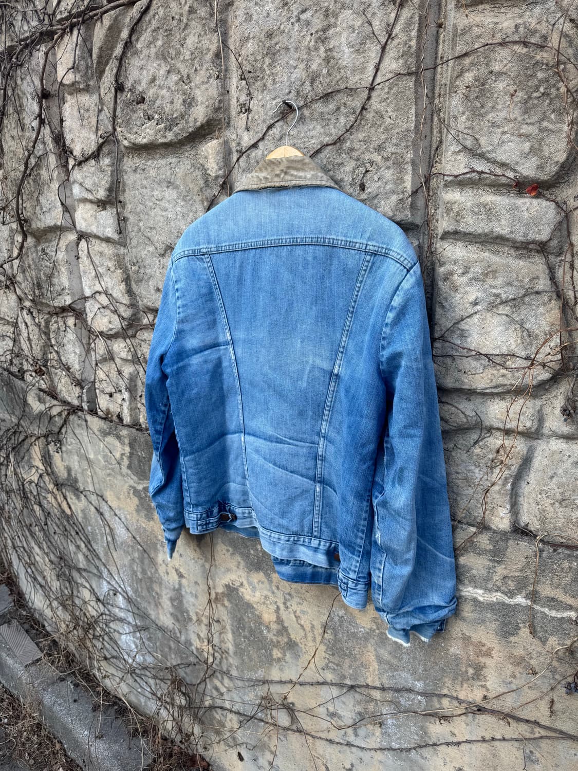 70~80s 랭글러 빈티지 기묘한이야기 조나단 쉐르파 보아 데님 자켓 상품이미지4