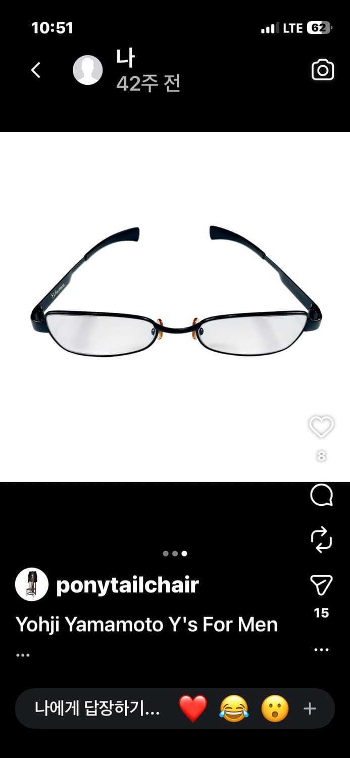 yohji Yamamoto Y's for men 안경  상품이미지3