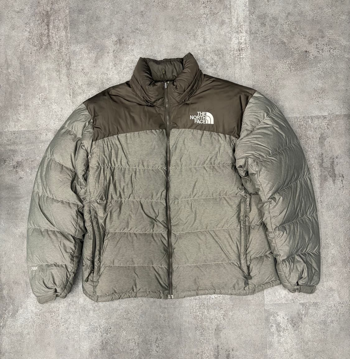 노스페이스 700 구형 눕시2 구스패딩 브라운 그레이 상품이미지1