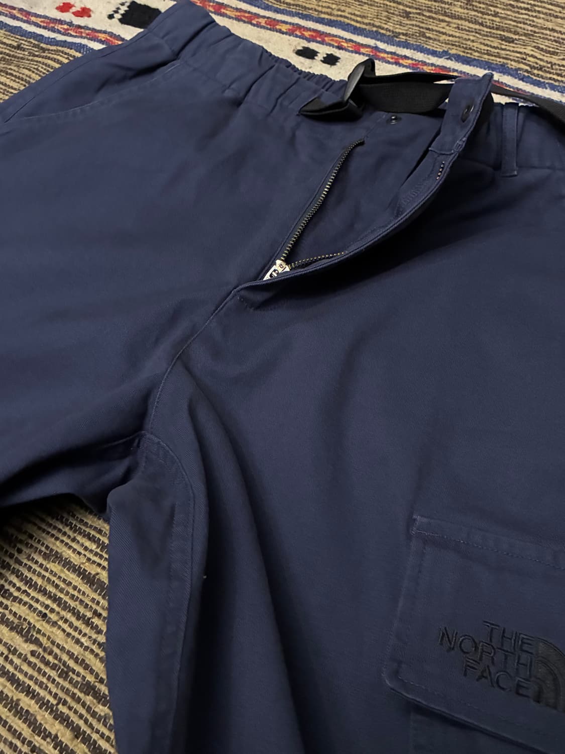 (31~34)노스페이스 코튼 밴딩 하이 마운틴 카고팬츠 네이비 상품이미지3