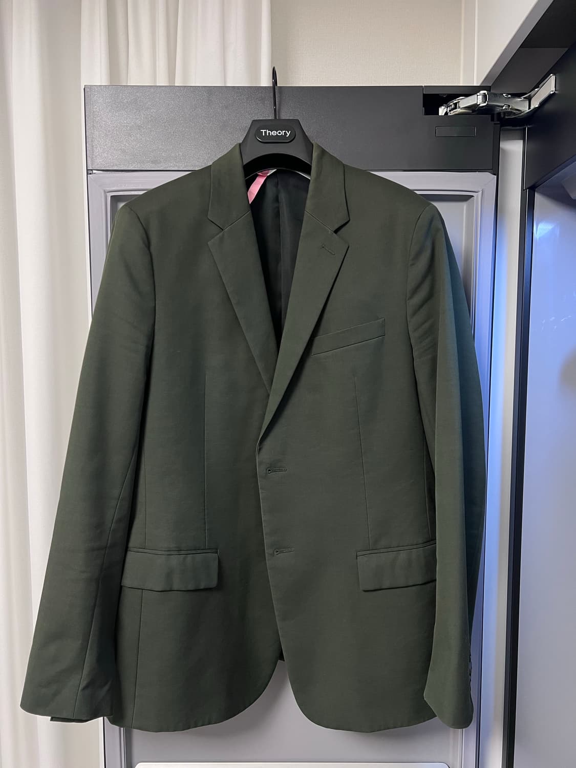 Theory 띠어리 다크 그린 정장 셋업 수트 42,34 상품이미지2