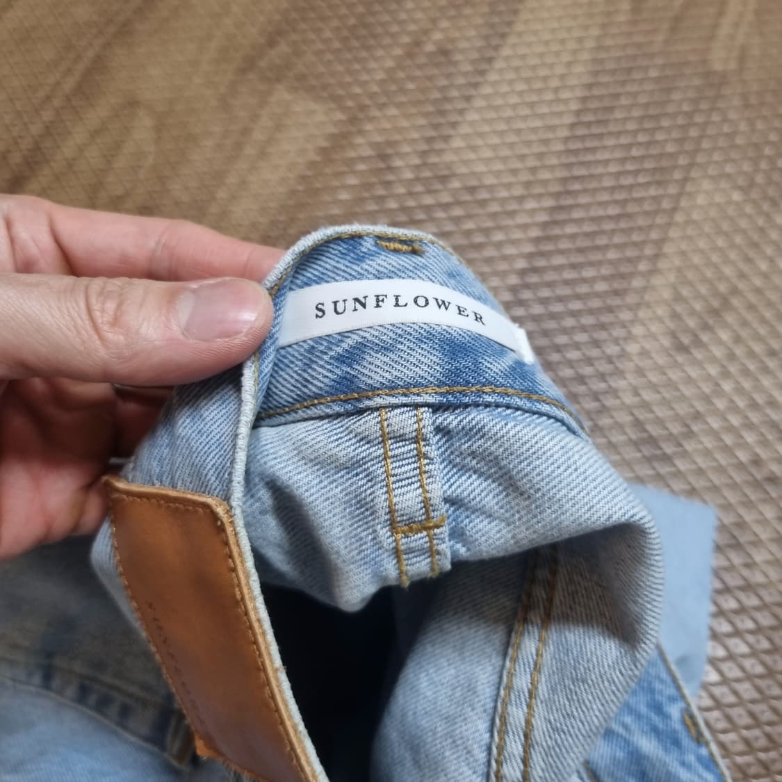 선플라워 트위스트 연청 데님 32x 32 상품이미지6