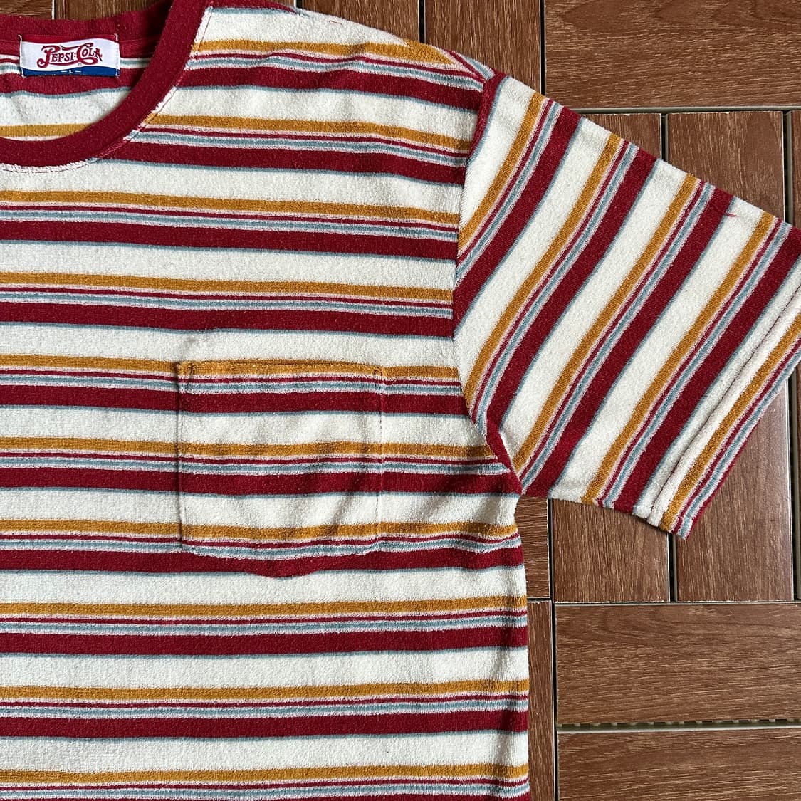 Pepsi cola pocket terry cotton 1/2 tee 상품이미지3