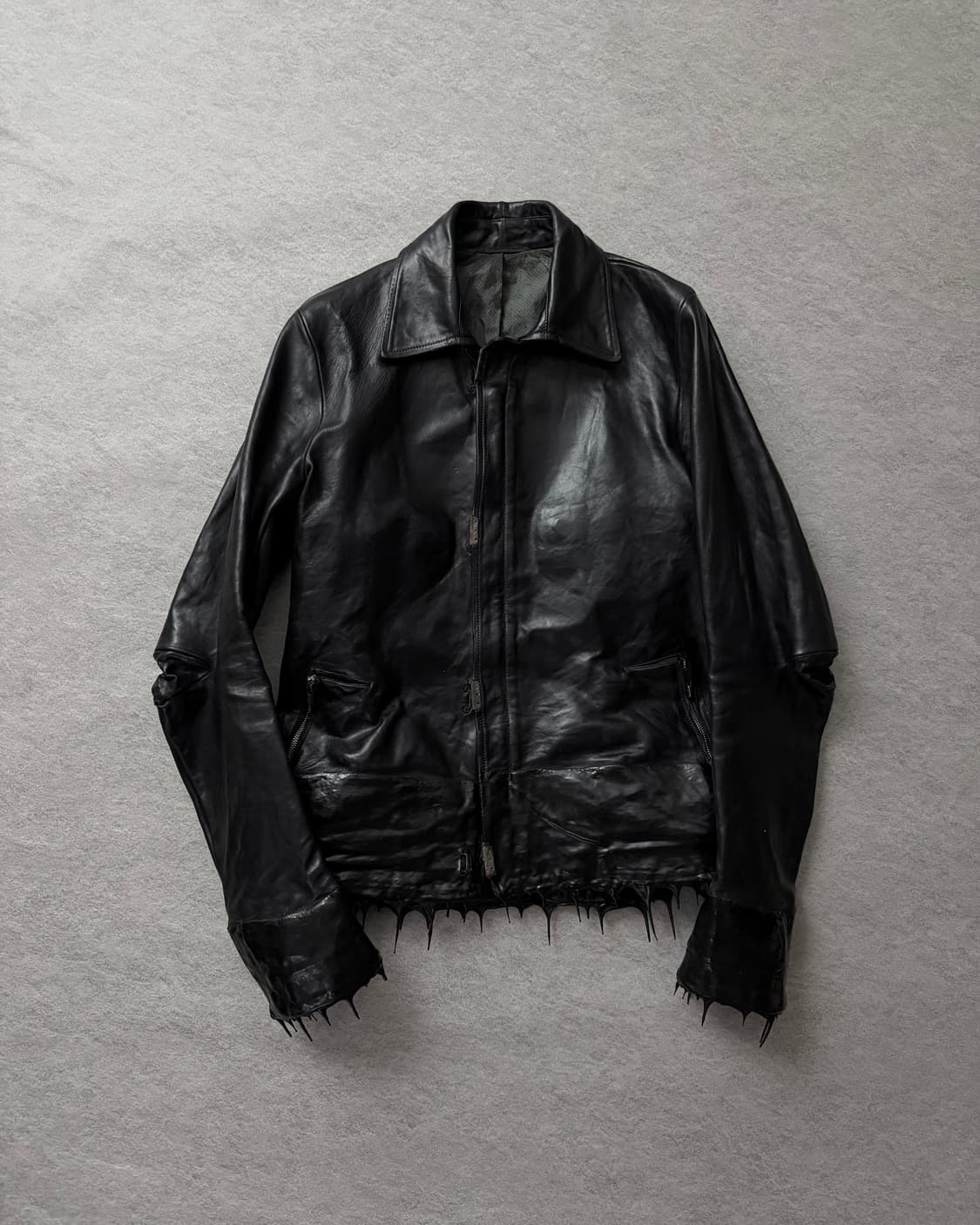 캐롤크리스찬포엘  스카스티치 드립레더자켓 상품이미지1