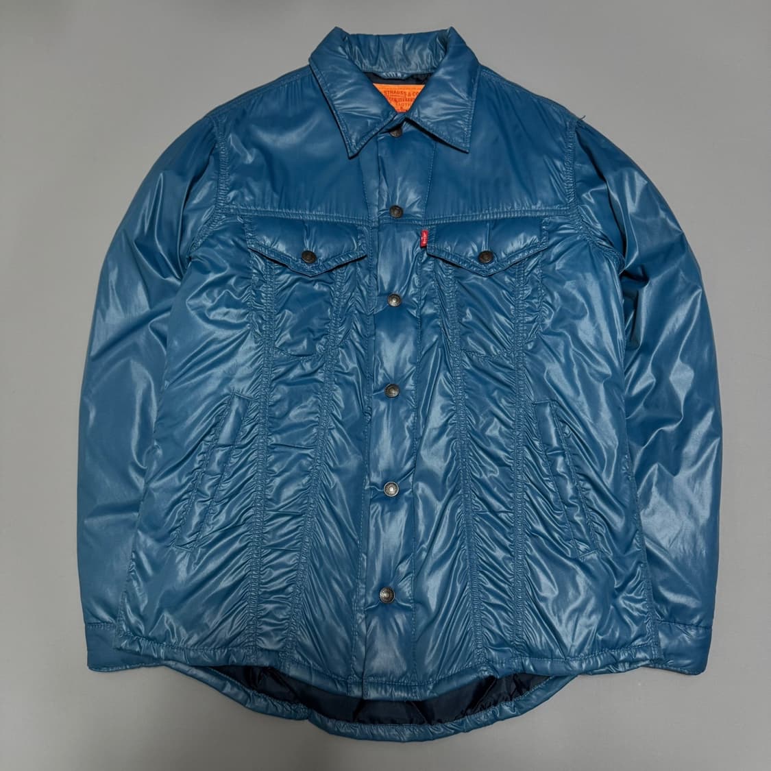 리바이스(Levi's) 블루컬러 나일론 혼방 스냅버튼 셔츠 다운 자켓 상품이미지8