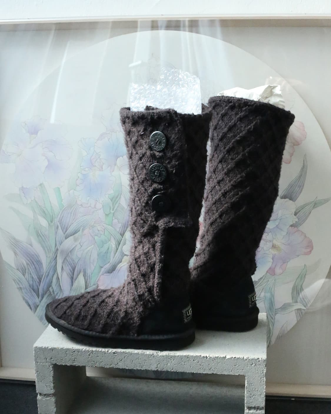 어그 케이블 니트 롱부츠  상품이미지2