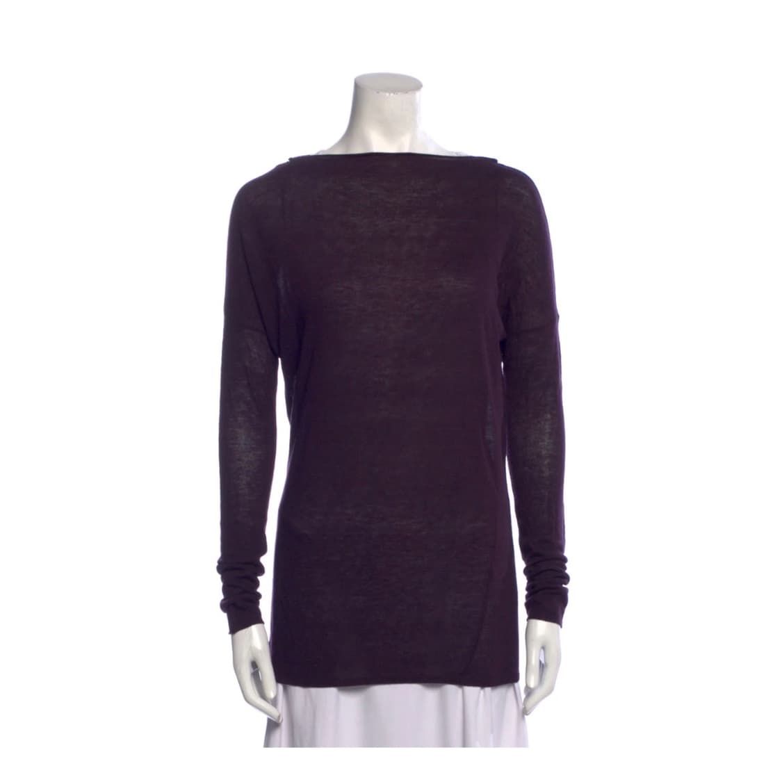 빈스 울100 보트넥 티셔츠 S 상품이미지1