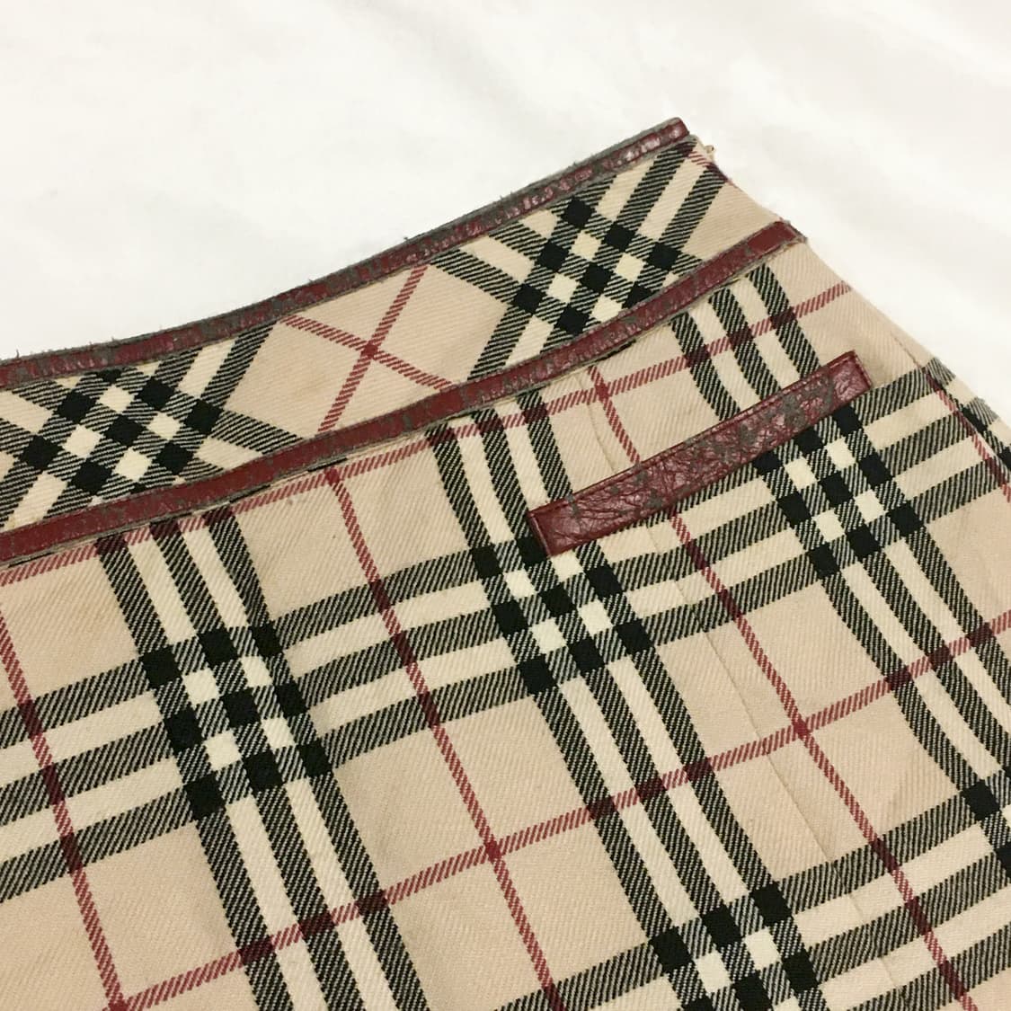 버버리 블루라벨 체크 미디스커트 36 상품이미지4