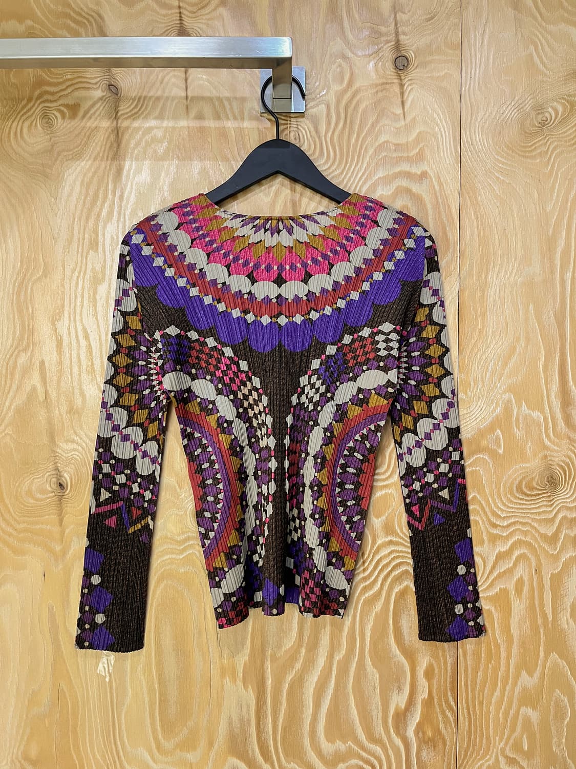 플리츠 플리즈 올 오버 프린트 탑 상품이미지3