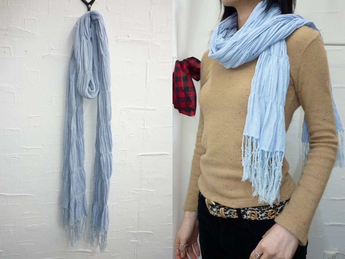 Wrinkle skyblue muffler 상품이미지1