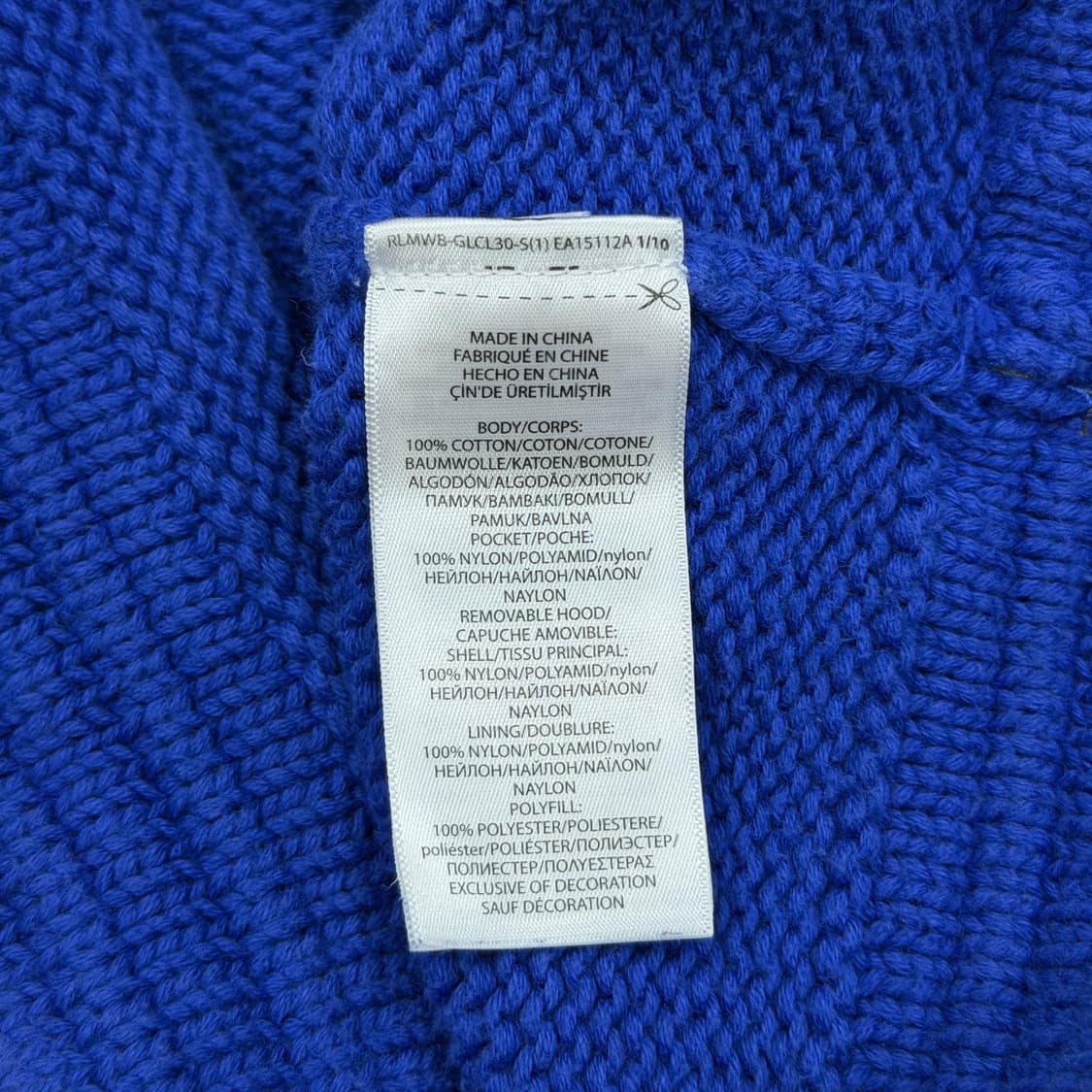 폴로 랄프로렌 하이테크 후디 니트 스웨터 로얄 네이비 M 상품이미지6