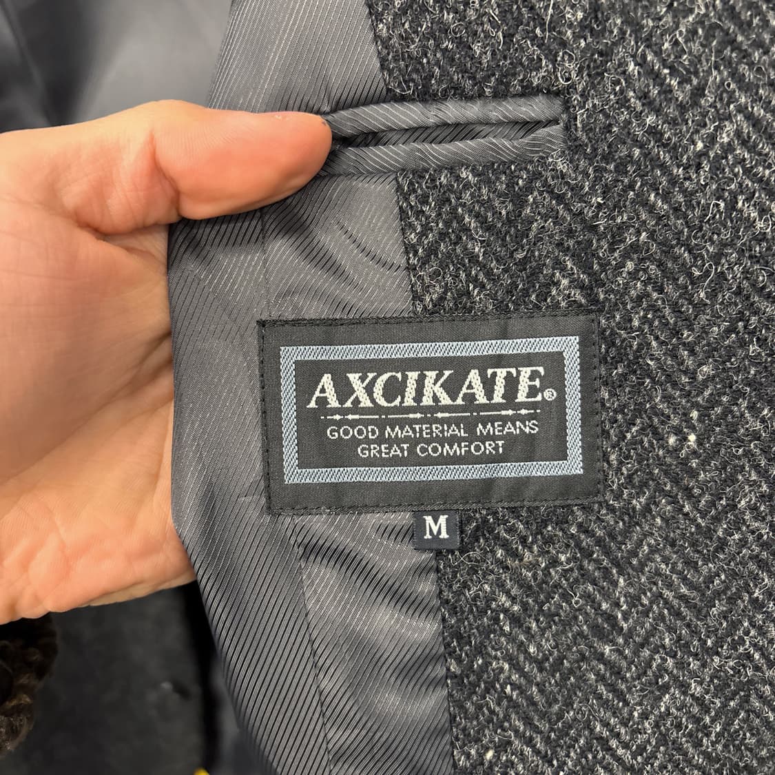 빈티지 해리스트위드 4버튼 헤링본 울 블레이저 상품이미지7