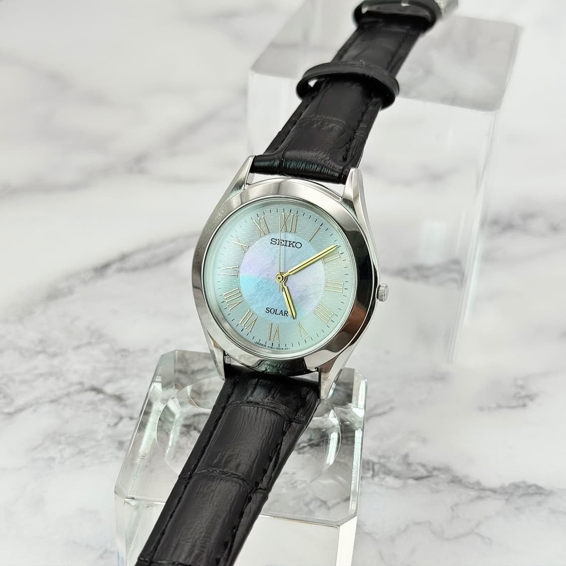 90s00s 빈티지 세이코 솔라 자개 다이얼 로만 워치 상품이미지3