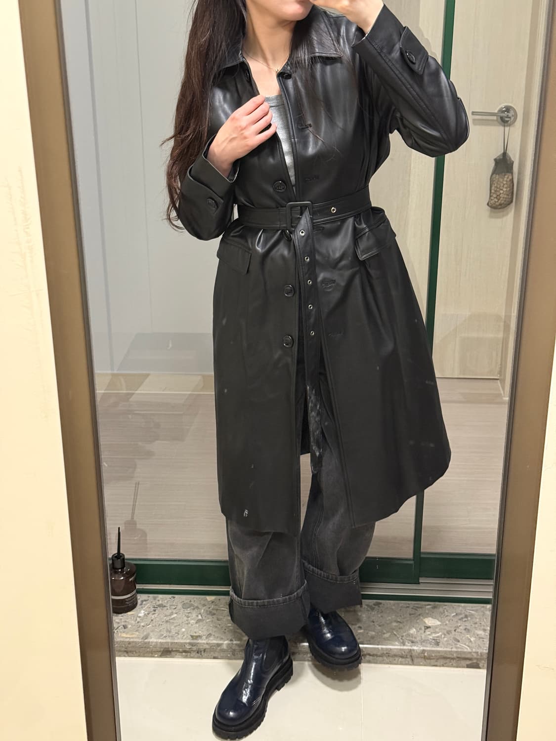 매그제이 레더 코트 상품이미지3