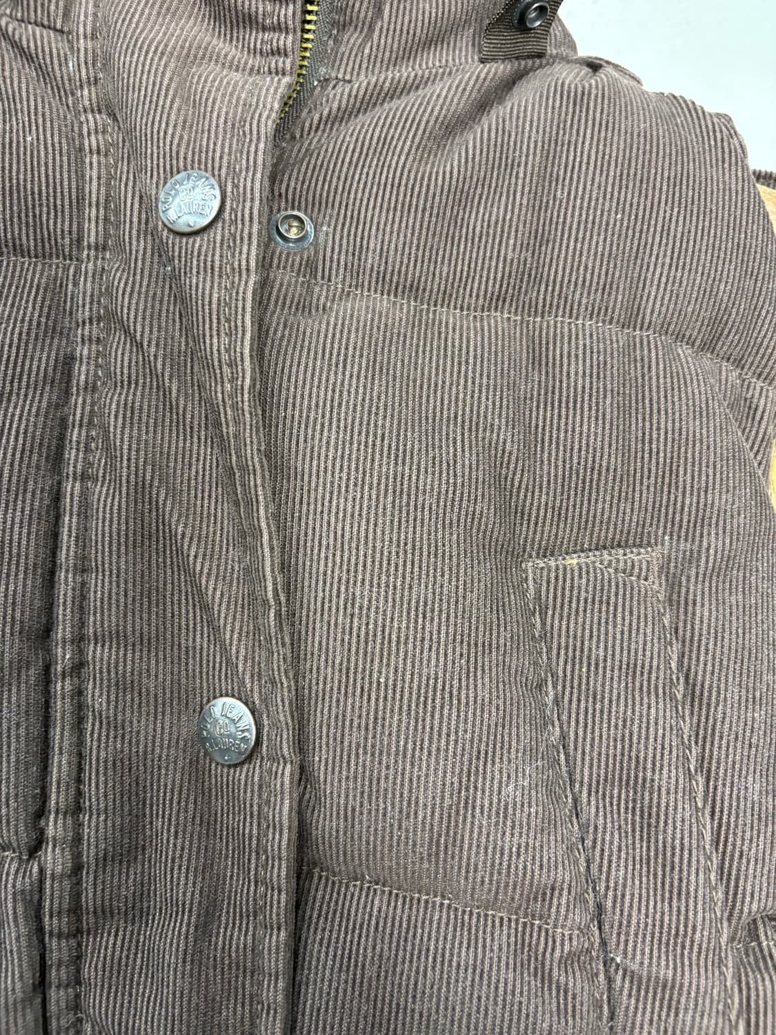 폴로진스컴퍼니 코듀로이 패딩 베스트 (퍼 탈부착 가능) A3102 상품이미지3